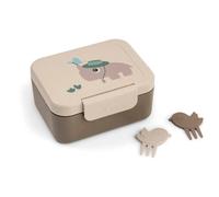 Boîte à goûter avec piques snack Tiny trails Sable