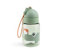 Gourde avec paille rétractable vert TU