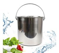 Donened Marmite à soupe pour induction, avec anse et couvercle en acier inoxydable - Grande capacité - Pour cuisine, industrie, restauration, etc - 20 l