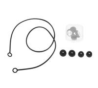 DONFAMDS Bouchons D’oreilles Antibruit en Silicone Souple, Noirs CD Motif, Réutilisables, Protection Auditive pour Sommeil, Travail et Voyages, Isolation Phonique et Confort