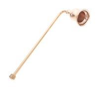 DONFAMDS Éteignoir à Bougie en Aluminium Doré Long Manche, Minimise la Fumée et Éteint la Mèche, Accessoire Unique et Stylé pour Bougies la Maison