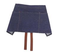 DONFAMDS Tablier de Serveur Denim Coton avec Poches Multiples Demi-tabliers Confortables pour Serveurs et Serveuses Facile à Nettoyer et Adapté Aux Restaurants et Bistrots