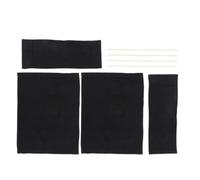 DONFAMDS Toile de Remplacement de Chaise Pliante Noire, Lot de 2, Housse de siège pour Fauteuil de réalisateur, pour chaises Pliantes et Fauteuil de cinéma, Installation Facile, Tissu et
