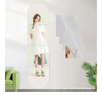 DONGDA Grand Miroir Mural Adhesif Acrylique, Sans Cadre en 4 Parties, Autocollant pour Porte Mur Couloir (4 Parties, 30cm x 30cm)