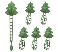 DONGKER Lot de 6 Cintres pour Guirlandes de Noël,Extensibles et Réutilisables,en Silicone,Multi-usages,pour Cadre de Porte,Décoration D'escalier,Fenêtre,Salon