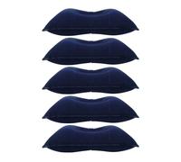 DONGKER Oreillers cervicaux, Lot de 5 oreillers de Voyage gonflables, oreillers de Camping Pliables et floqués pour la randonnée, la Maison, Le Bureau, Le Sommeil et Les Voyages en Avion
