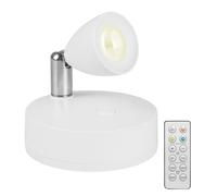 DONGKER Projecteur LED Sans Fil,Eclairage D'intérieur pour Plantes avec Télécommande,3 Températures de Couleur,Fonctionne Sur Batterie pour L'art Mural Végétal,Jeu de Fléchettes