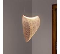 DONHEK Lustres rétro en Bois, Suspension pour Cage à Oiseaux du Salon, plafonnier pour Salle à Manger, luminaires de Lustre Suspendus à LED, Lampe Suspendue E27 (50 Star of Light
