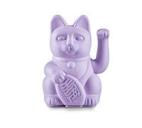 Donkey Products Lucky Cat Lilac Porte-Bonheur Japonais en Plastique de Couleur Violet, Dimensions : 8,5 x 10,5 x 15 cm, 330544