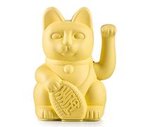 DONKEY Products - Lucky Cat Yellow - Chat d'angle Jaune - Chat décoratif Japonais dans Une élégante Teinte Mate - 15 cm