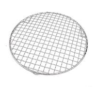 Donkivvy Grille de refroidissement ronde en acier inoxydable pour rôtir la cuisson à la vapeur, grille de cuisson ronde pour 201 plaques de cuisson en acier inoxydable (24 cm)
