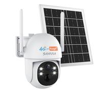[Données illimitées gratuites à vie]Camera 4G Solaire Exterieur,2K Camera Solaire 4G Carte eSIM,Camera de Surveillance sans internet avec Batterie7800mAh,Vision Nocturne Couleur,Suivi Automatique,IP66
