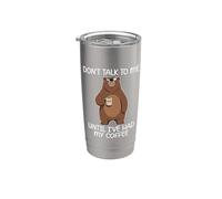 Don't Talk To Me Until I've Had My Coffee Gobelet isotherme en acier inoxydable double paroi