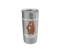 Don't Talk To Me Until I've Had My Coffee Gobelet isotherme en acier inoxydable double paroi