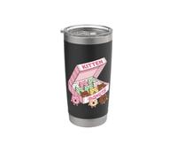 Donuts pour chatons, donuts, pâtisserie, amoureux des chats, chatons mignons Gobelet isotherme en acier inoxydable double paroi
