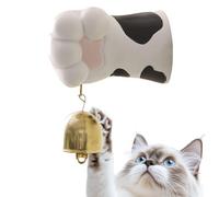 Door Chime - Cloche de patte de chat en résine & cuivre avec aimant | Crisp Sound Funny Chime pour l'ouverture de la porte, le Porche, le bureau, l'appartement, le restaurant et l'entrée en plein air