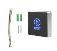 Door Exit Releasing Button, Touch Sensor Door Exit Releasing Button with LED Indicator for Access Control