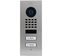 DoorBird D1102V Unterputz Interphone vidéo IP Wi-Fi, Ethernet Station extérieure acier inoxydable V2A (brossé) G