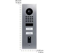 DoorBird IP portier vidéo. D1102FV Fingerpr. Edels. V2A, sous la porte