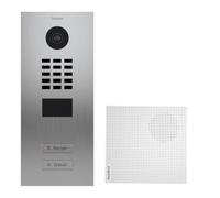 DoorBird - KIT D2102V + A1061W - portier vidéo IP 2 Sonnettes D2102V INOX + Carillon Argent