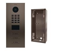 Doorbird - KIT D2103BV + SUP-D2102BV-D2103BV - portier vidéo IP 3 Sonnettes + Support - D2103BV Bronze