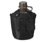 doorslay Bouteille de cantine militaire extérieure de 1 L pour camping, randonnée, survie, bouteille d'eau avec couvercle