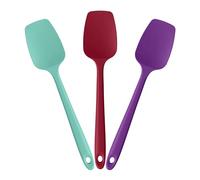 Doosu Cuillère-Spatule en Silicone, Résistante à 315°C, 3 Pièces, Multi-3 | Maryse Cuisine Racloir ustensile pro, souple caoutchouc sans BPA, ne raye pas, antiadhésif pour cuisson poêle mélange œufs