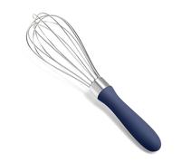 Doosu Fouet Cuisine Métal, Acier Inoxydable 18/8 Manuel, 23cm/6 Fils, Bleu | Ballon Petit Batteur à Œufs pour Sauces, Whisk à Main, Solide et Incassable, Antidérapant Mxing Blending Beating Stirring