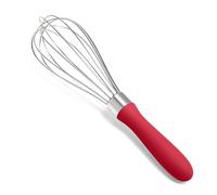 Doosu Fouet Cuisine Métal, Acier Inoxydable 18/8 Manuel, 23cm/6 Fils, Rouge | Ballon Petit Batteur à Œufs pour Sauces, Whisk à Main, Solide et Incassable, Antidérapant Mxing Blending Beating Stirring