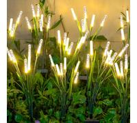 DooYard Lot de 4 lampes solaires de jardin, luciole en acrylique, lampes solaires décoratives pour cour, patio, allée