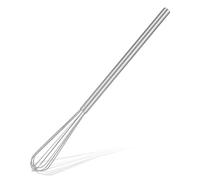 DOPENSPI Mini fouet à œufs en acier inoxydable de 28 cm - Batteur robuste - Accessoire de cuisine pour mélanger la pâte, battre les blancs d'œufs, mélanger le beurre, battre la crème