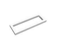 doporro 1 Équerre de Fixation Plan de Toilette Étagère Tablette Murale | Blanc, 40x2,5x15cm, Acier Inoxydable, Installation Murale, Porte-Serviette, WH01
