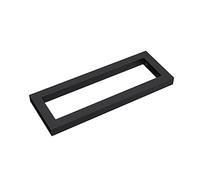 doporro 1 Équerre de Fixation Plan de Toilette Étagère Tablette Murale | Noir, 30x2x15cm, Acier Inoxydable, Installation Murale, Porte-Serviette, WH01