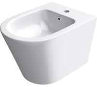 doporro Bidet Suspendu Blanc Assorti au WC Bidet Mural en Céramique pour Salle de Bains 36x48,5x36cm Düren108