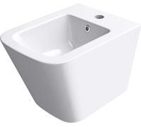 doporro Bidet Suspendu Blanc Assorti au WC Bidet Mural en Céramique pour Salle de Bains 36x51,5x36cm Düren112