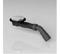 doporro Bonde de Douche Bonde Extra-Plate de Receveur de Douche Gris Trou d'Évacuation de Ø 45 mm AL05