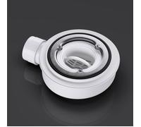 doporro Bonde de Douche Bonde Extra-Plate de Receveur de Douche Trou d'Évacuation de Ø 40 mm AL06