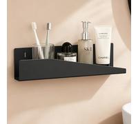 doporro Étagère de Douche Murale sans Perçage Support de Rangement Noir | Serviteur de Douche, Acier au Carbone, Adhésive ou Perçage, pour Salle de Bain et Cuisine, Reglo-15