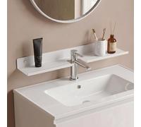doporro Étagère de Lavabo Murale, Étagère de Salle de Bain au-Dessus du Robinet Blanc, Forme U, Support de Rangement, Reglo-17