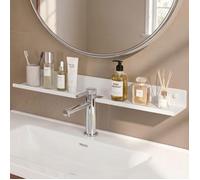 doporro Étagère de Lavabo Murale, Étagère de Salle de Bain au-Dessus du Robinet Blanc, Forme U, Support de Rangement, Reglo-17