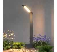 doporro Lampe Extérieure sur Pied 6W avec LED Lampe de Chemin Jardin Étanche IP65 3000K Light Extérieure Gris 80cm Design Pfadfinder
