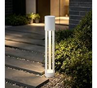 doporro Lampe LED sur Pied Extérieure 10W avec LED Lampe Jardin Étanche IP65 3000K Light Extérieure Blanc 70cm Design NeoForge