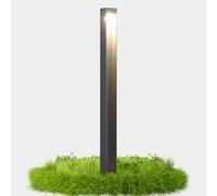 doporro Lampe Extérieure sur Pied LED 5W Gris Lampe de Chemin Jardin 80cm
