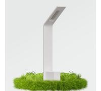doporro Lampe LED sur Pied Extérieure 6W avec LED Lampe Jardin Étanche IP65 3000K Light Extérieure Blanc 40cm Design Pfadfinder
