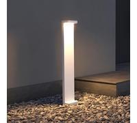 doporro Lampe LED sur Pied Extérieure 6W avec LED Lampe Jardin Étanche IP65 3000K Light Extérieure Blanc 10x6x60cm Design LumaTorch