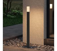 doporro Lampe LED sur Pied Extérieure 3W avec LED Lampe Jardin Étanche IP65 3000K Light Extérieure Gris 80cm Design Deus Lumina