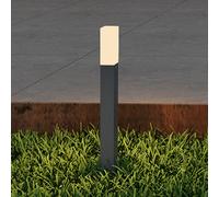 doporro Lampe LED sur Pied Extérieure 3W avec LED Lampe Jardin Étanche IP65 3000K Light Extérieure Gris 40cm Design Deus Lumina