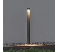 doporro Lampe LED sur Pied Extérieure 5W avec LED Lampe Jardin Étanche IP65 3000K Light Extérieure Gris 6x6x80cm Design BaldersLights