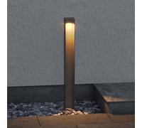 doporro Lampe LED sur Pied Extérieure 5W avec LED Lampe Jardin Étanche IP65 3000K Light Extérieure Gris 6x6x60cm Design BaldersLights