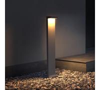 doporro Lampe LED sur Pied Extérieure 6W avec LED Lampe Jardin Étanche IP65 3000K Light Extérieure Gris 10x6x60cm Design LumaTorch